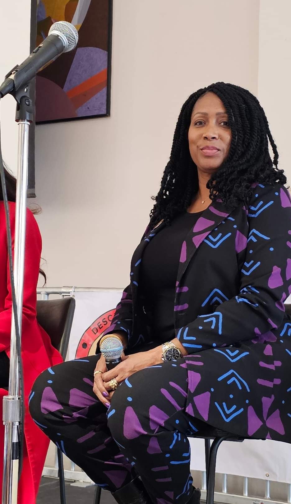 A Speaker Waiting For Her Turn